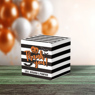 Ballotins Goth Stripes Citrouille Bats Halloween Merci