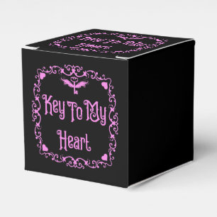 Ballotins Goth Valentine Clé de mon coeur PInk