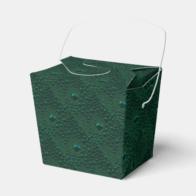 Ballotins Gouttes d'eau sur métal vert (Verso)