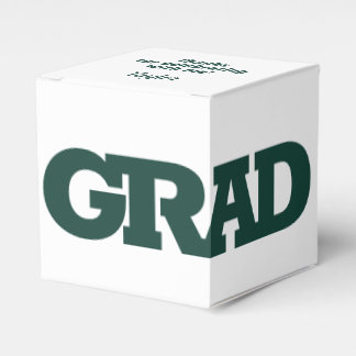 Ballotins GRAD Dark Green et White Graduation Party