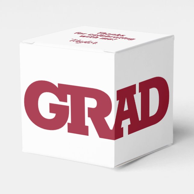 Ballotins GRAD White et Crimson Graduation Party (Verso)