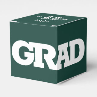 Ballotins GRAD White et Dark Green Graduation Party