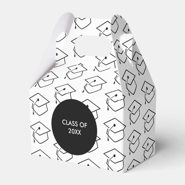 Ballotins Graduation moderne 2020 Motif noir et blanc (Verso)