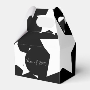 Ballotins Graduation moderne Énorme étoile Noir Blanc 2020 G