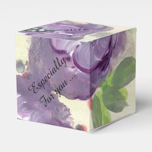 Ballotins Grand ballotin fleuri violet (Verso)