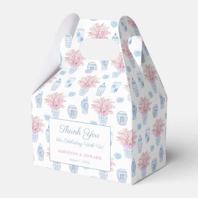 Ballotins Grandmillenium Pink Blue Ginger Jar Wedding shower (Verso)