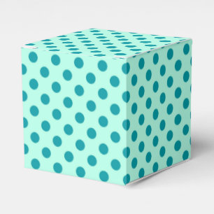 Ballotins Grands points rétro - aqua et turquoise