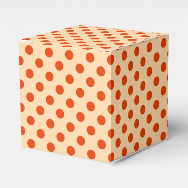 Ballotins Grands points rétro - orange pâle et mandarine (Verso)