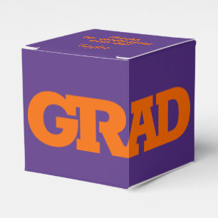 Ballotins Gras GRAD Orange et Purple Graduation Party