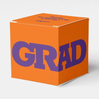 Ballotins Gras GRAD Purple et Orange Graduation Party