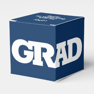 Ballotins Gras GRAD White and Blue Graduation Party