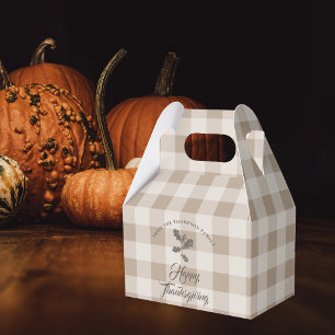 Ballotins Gratitude De Thanksgiving Nom De Famille Taupe Pla
