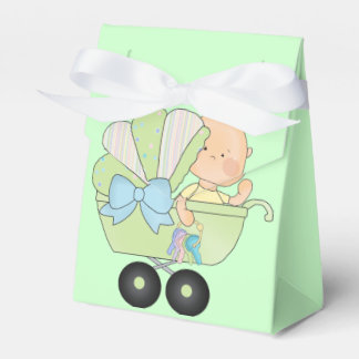 Ballotins Green Baby Shower Favor Box