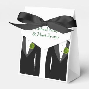 Ballotins Green Carnations Ballotin pour un Mariage gay