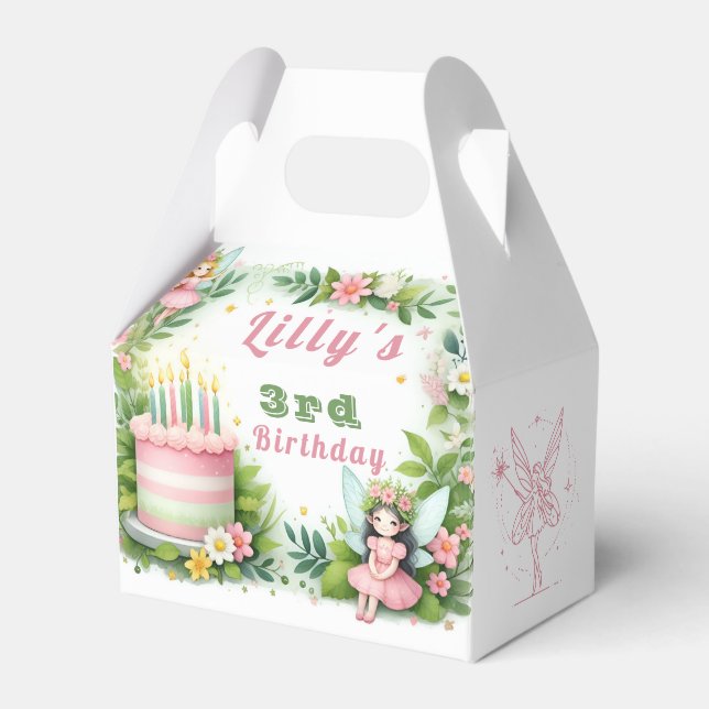 Ballotins Green Pastel Fairy Anniversaire - (Verso)