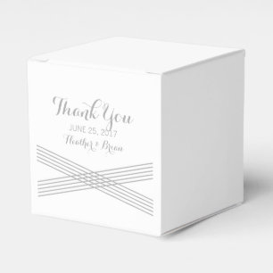 Ballotins Gris Moderne Déco Mariage Favoriser Boîtes