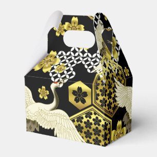 Ballotins grues de boîte de cadeau de motif de Japonais