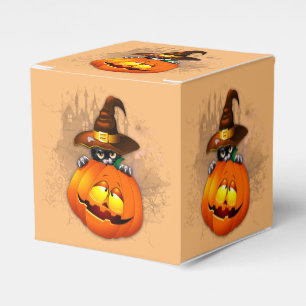 Ballotins Halloween Cute Kitty Witch et ami Citrouille