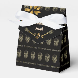 Ballotins Halloween Elegant Black & Gold Skull Keys Favorise