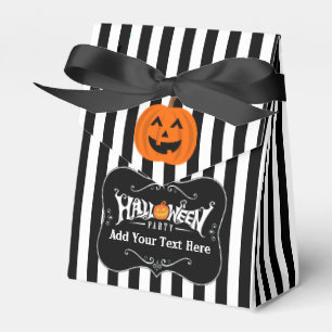 Ballotins Halloween Fête noire rayée Favoriser Personnaliser
