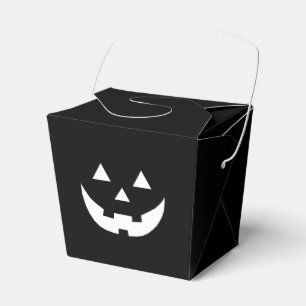 Ballotins Halloween noir blanc Jack-o'-lantern visage citrou