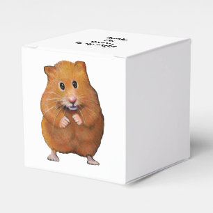 Ballotins Hamster mignon, Dessin original, Merci à la fête