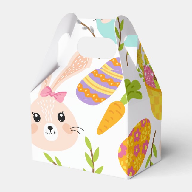 Ballotins Happy Easter Bunny Eggs, Spring Pattern Gift (Verso)