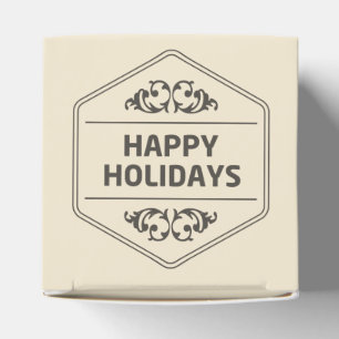 Ballotins Happy Holidays Arrière - plan personnalisé