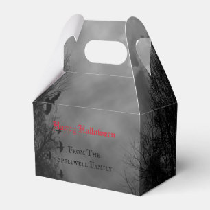 Ballotins Haunted Halloween Sky avec Ravens Party Favor Box