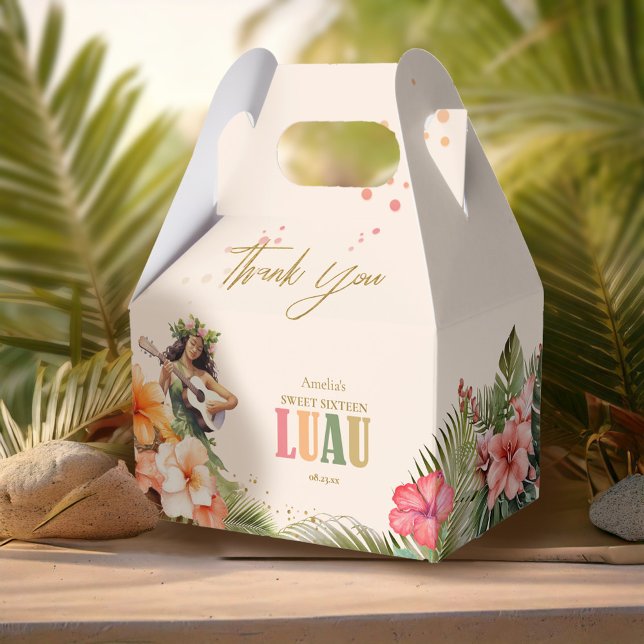 Ballotins Hawaiian Luau Sweet 16 Merci ID1092 (Créateur téléchargé)