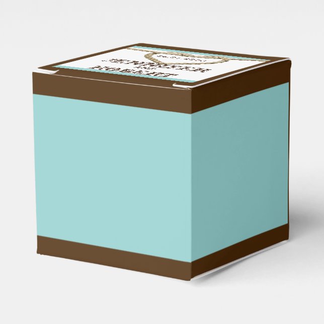 Ballotins Heart Love Knot Western Wedding Favor Box (Verso)