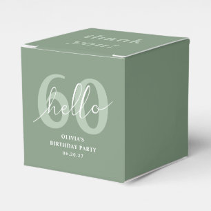 Ballotins Hello 60 Modern Sage Green 60e anniversaire