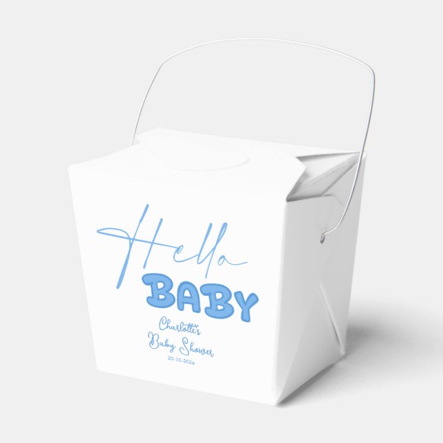 Ballotins Hello Baby Elegant Baby shower (Verso)