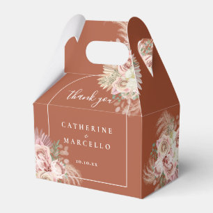 Ballotins Herbe des Pampas Fleur Terracotta Arche Mariage