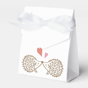 Ballotins Hérisson Mariage Favor Box mignon Hérisson Coeurs