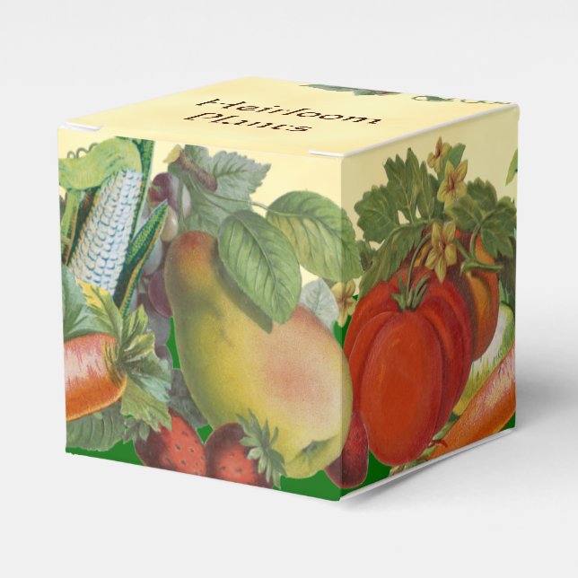 Ballotins Hérloom Plantes Fruits sur mesure Boîte végétale (Verso)