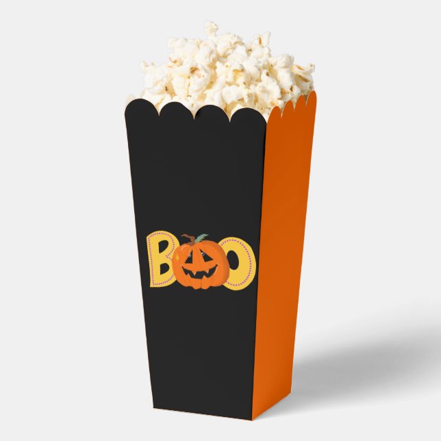 Ballotins Hey Boo Cute Citrouille Typographie Dessin Art (Sauté)