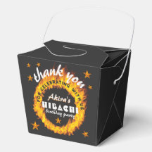Hibachi Thème Grill Flamme japonaise Anniversaire