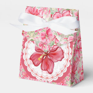 Ballotins Hibiscus & dentelle RED