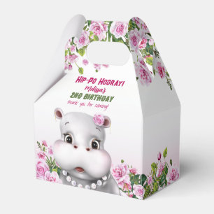 Ballotins Hippo rose florale fille anniversaire