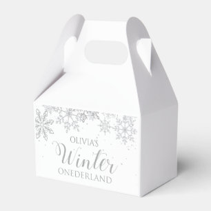 Ballotins Hiver ONE derland 1er anniversaire Silver Snowflak