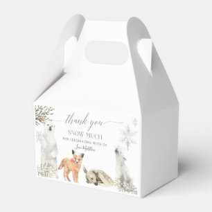 Ballotins Hiver Onederland Bois Animaux Anniversaire