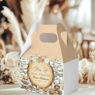 Ballotins Hiver Wonderland Baby shower des animaux de bois