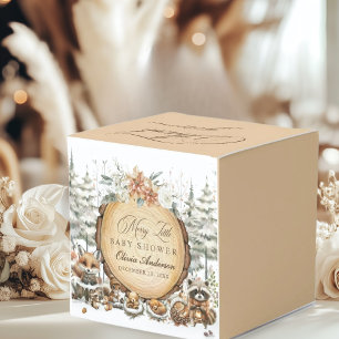 Ballotins Hiver Wonderland Baby shower des animaux de bois