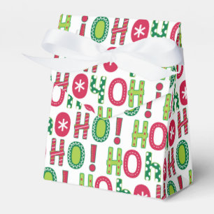 Ballotins Ho Ho Ho Christmas Fun Modern Rouge Vert Motif
