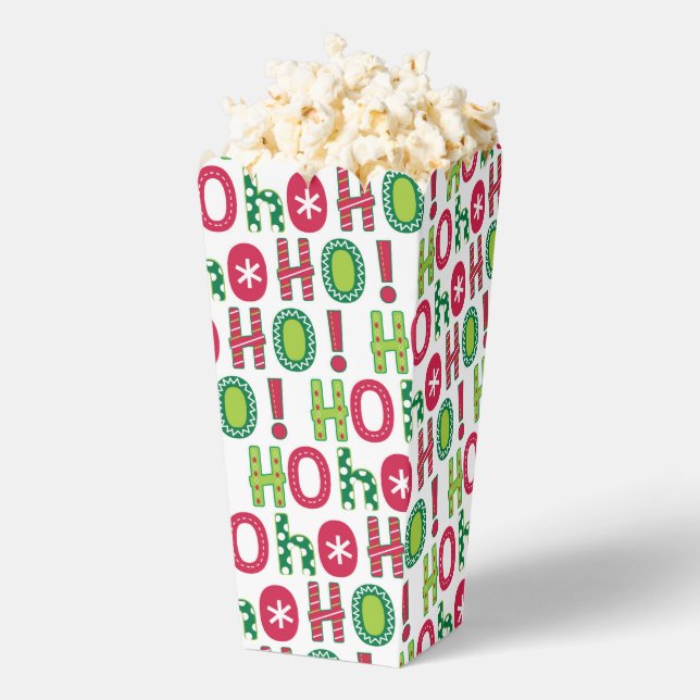 Ballotins Ho Ho Ho Christmas Fun Modern Rouge Vert Motif (Sauté)