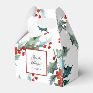 Ballotins Holly et Berries Holiday Mariage