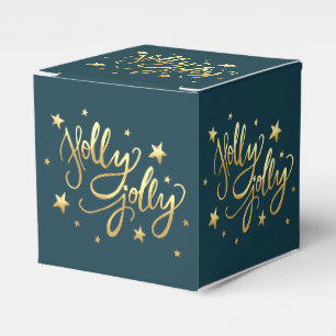 Ballotins Holly Jolly   Élégant script de faux or