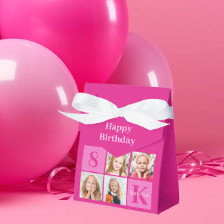 Ballotins Hot Rose Girls Photo Custom Chic Anniversaire Part