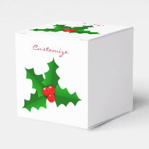 Ballotins Houx vert et rouge Thunder_Cove de Noël